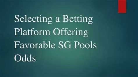 sg pools odds